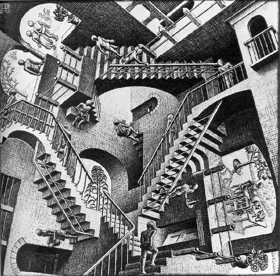Escher relativity